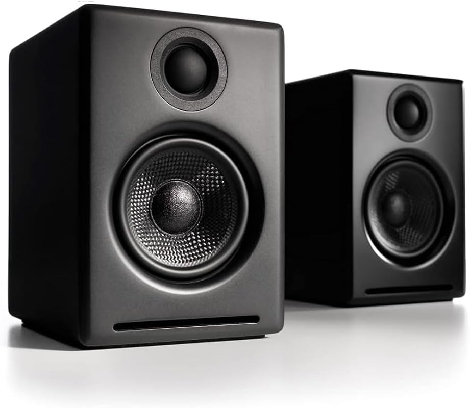 Audioengine A2+ Desktop 24‑Bit Wireless Bluetooth Speakers – 60W High‑