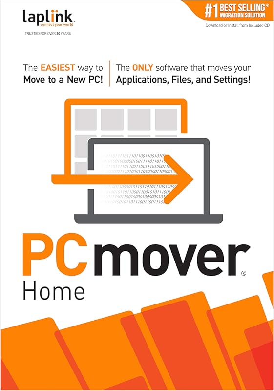Laplink PCmover Home – Instant Download, Single‑Use License to Move Ap