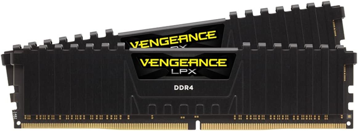 CORSAIR Vengeance LPX DDR4 16GB (2×8GB) 3200 MHz CL16 1.35 V Intel/AMD Desktop Memory – Black