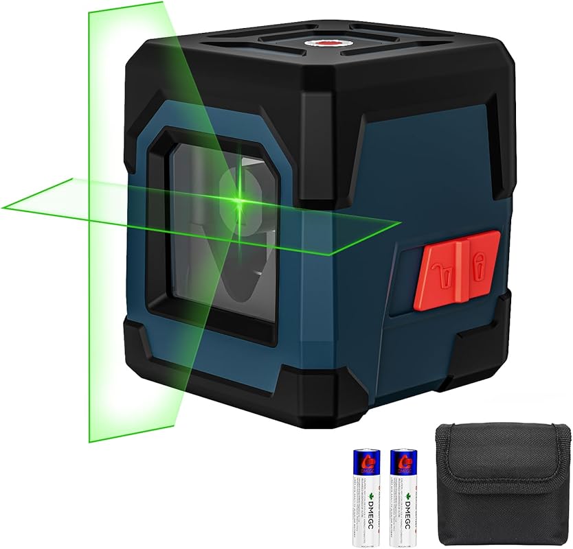 RockSeed Cross Line Laser Level with Self‑Leveling, Vertical & Horizon