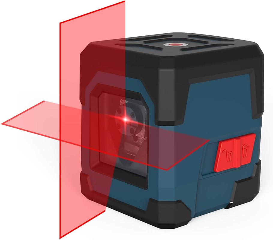 RockSeed Cross Line Laser Level with Self‑Leveling, Vertical & Horizon