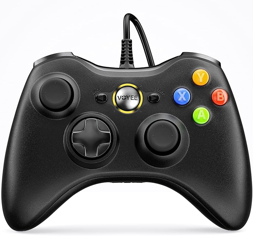 VOYEE Wired PC Controller – Compatible with Xbox 360 & Slim, Upgraded 