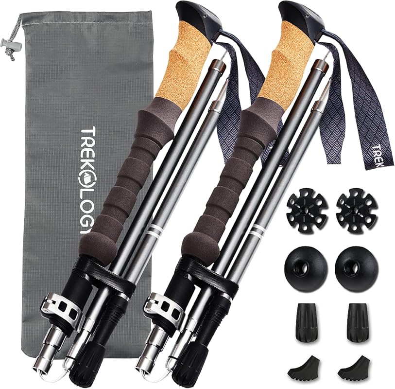 TREKOLOGY Trek‑Z Cork Grip Trekking Poles