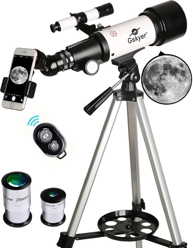 Gskyer 70mm Aperture 400mm AZ Mount Refracting Telescope for Kids – Tr