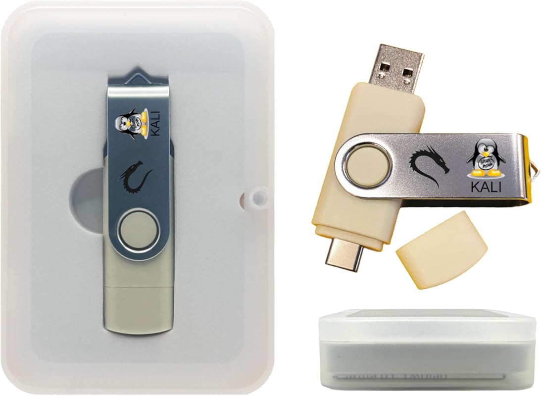 Kali Linux USB Drive for PC – 600+ Security Tools, AMD64 & ARM64 Suppo