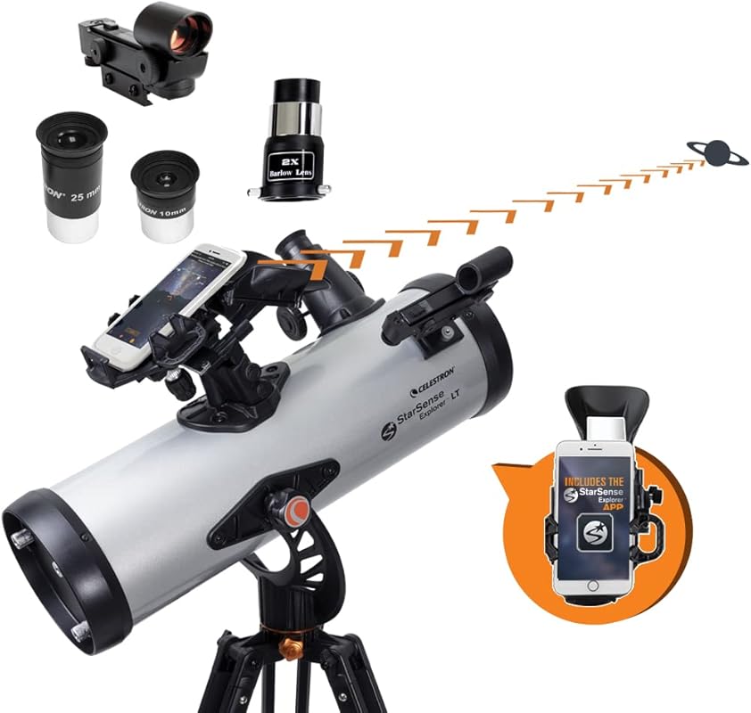 Celestron StarSense Explorer LT 114AZ – 114mm Newtonian Reflector Tele