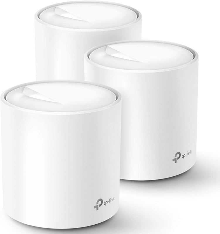 TP-Link Deco X20 Wi‑Fi 6 Mesh System, 3‑Pack, 5,800 sq ft Coverage, Du