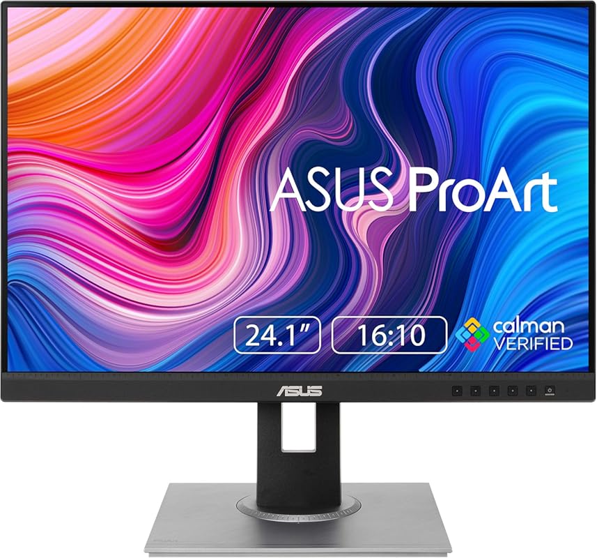 ASUS ProArt PA248QV 24‑Inch 16:10 WUXGA Monitor, 100% sRGB, IPS, Calman Verified, Anti‑Glare, Adjustable Stand