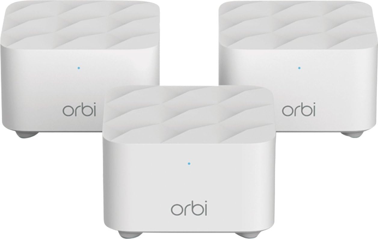 Netgear Orbi RBK13‑100NAR AC1200 Whole Home Mesh WiFi System – Renewed
