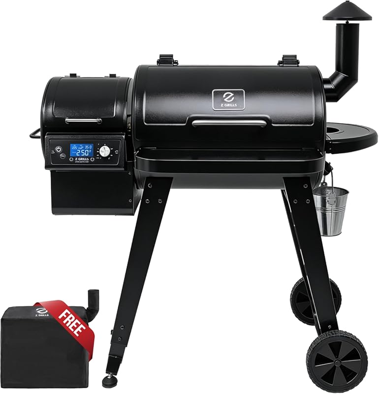 Z GRILLS Wood Pellet Grill & Smoker – 8‑in‑1 Outdoor BBQ with PID V3.0