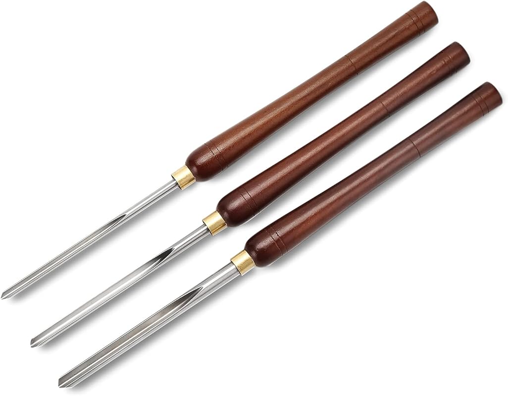 3‑Piece Woodturning Bowl Gouge Set