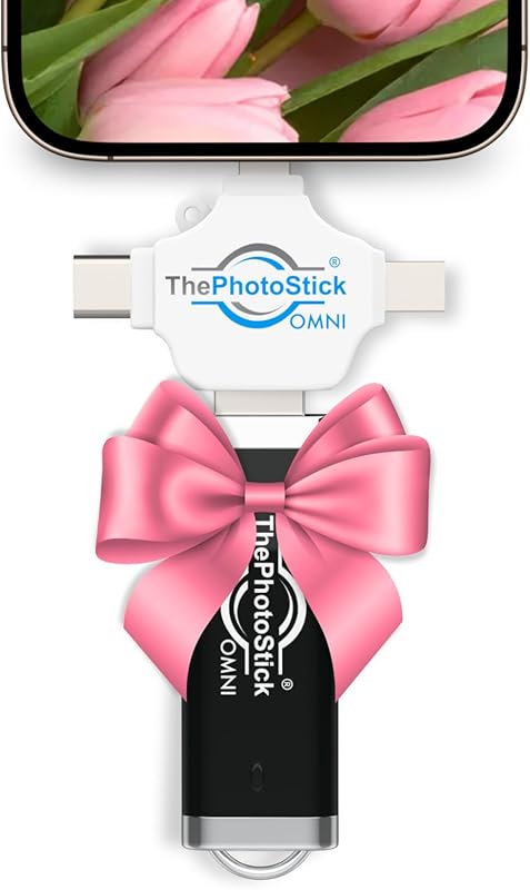 ThePhotoStick® Omni 128 GB USB Flash Drive with Automatic Photo & Vide
