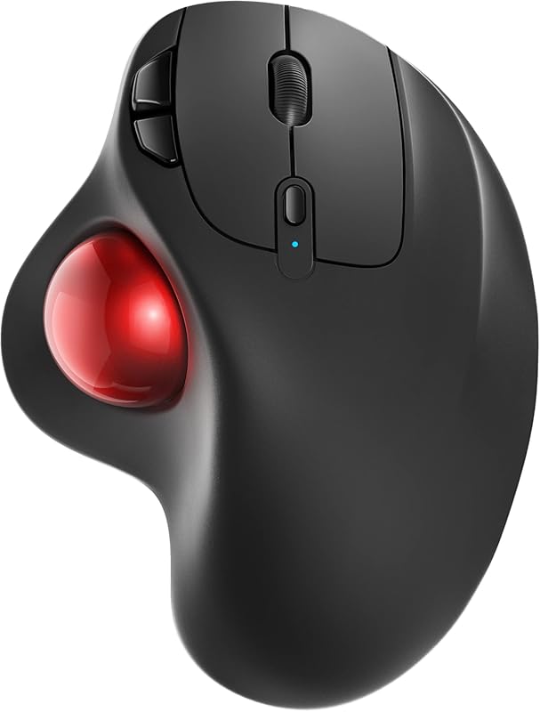 Nulea M501 Wireless Trackball – Rechargeable ergonomic mouse, thumb‑co