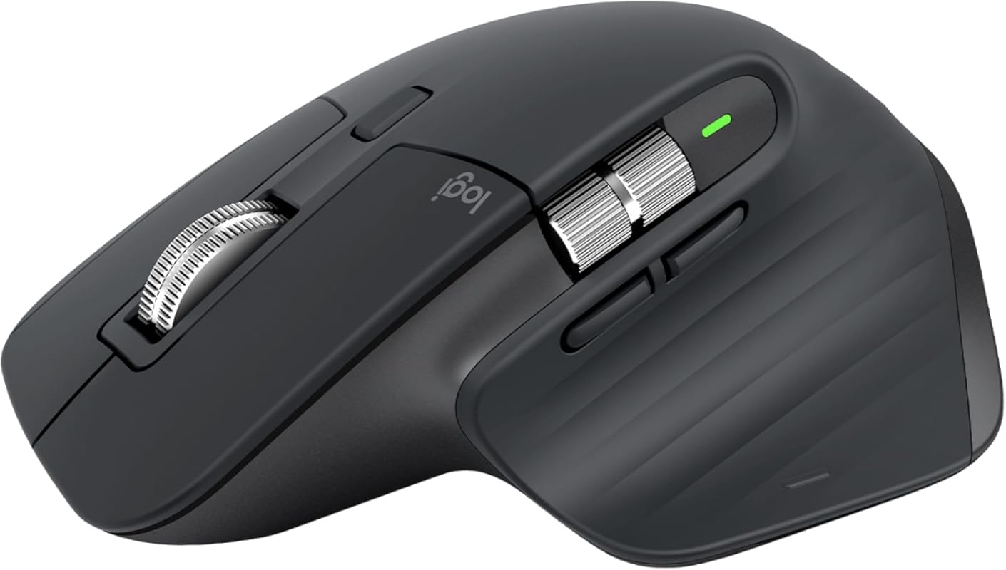 Logitech MX Master 3S Wireless Mouse – Logi Bolt USB receiver, ultra‑f