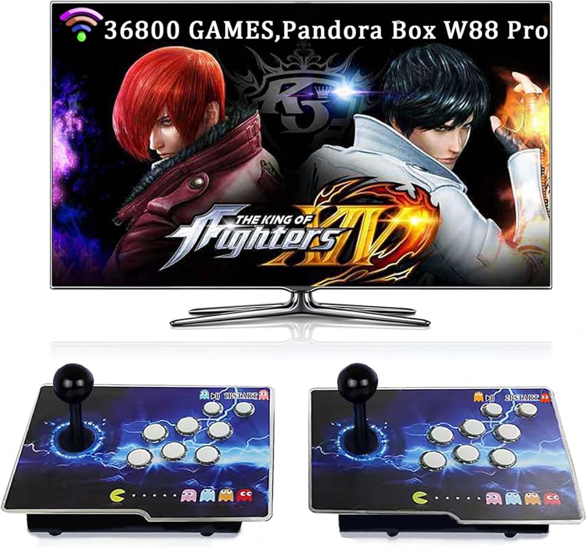 RegiisJoy W88 Pro Pandora Box – 36,800‑in‑1 Wi‑Fi Arcade Console, 2‑4 
