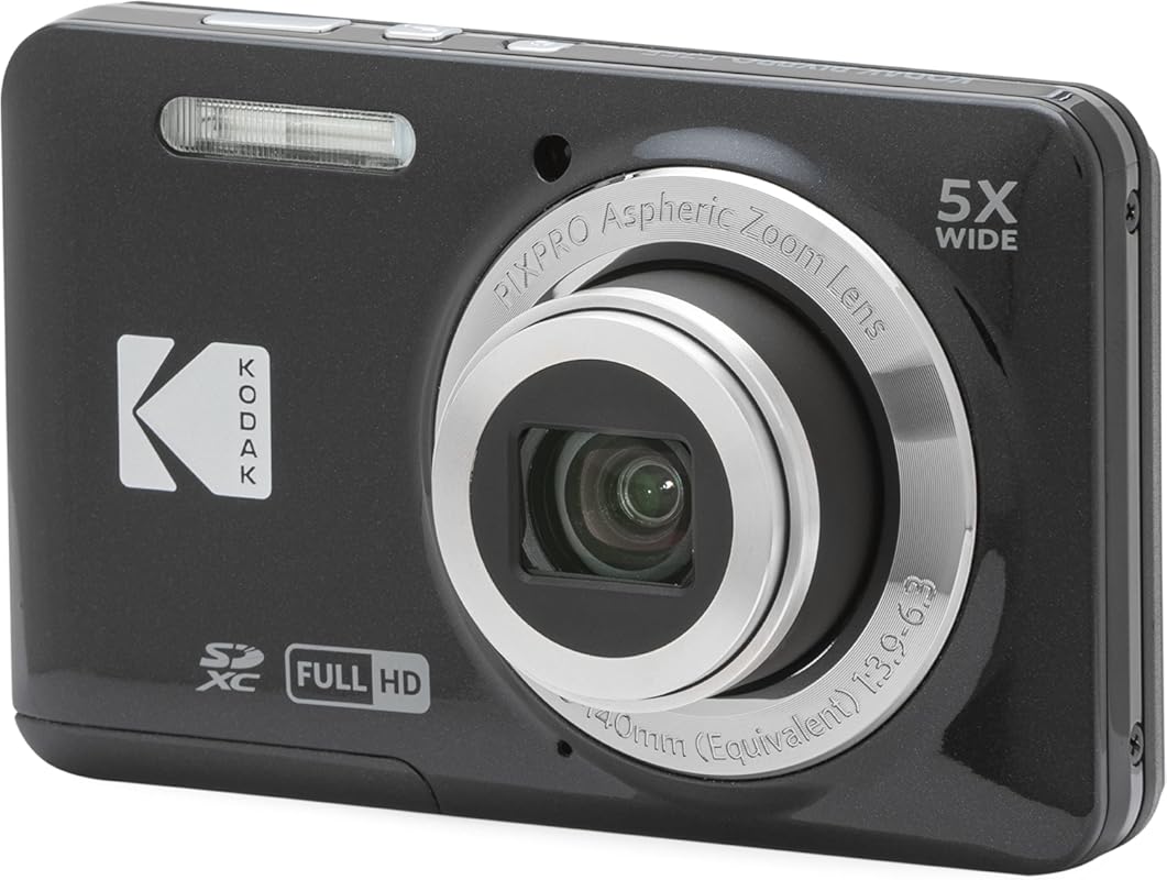 Kodak PIXPRO FZ55 16MP Camera – 5× Optical Zoom, 28mm Wide‑Angle, 2.7"