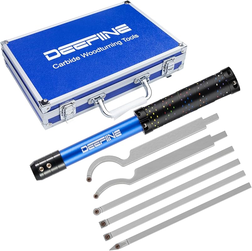 Carbide‑Tipped Wood Lathe Turning Tools Set – 19.5"