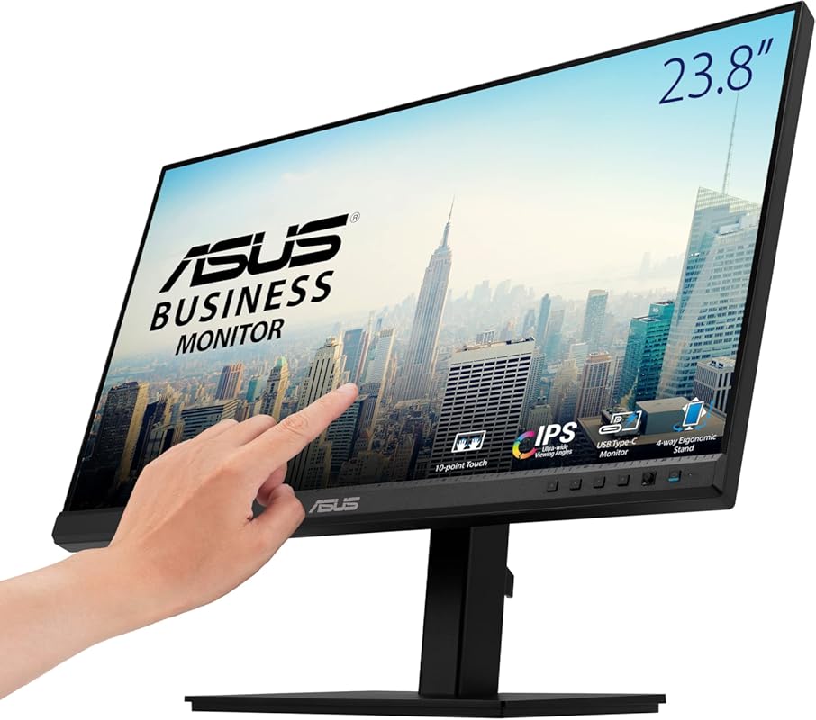 ASUS BE24ECSBT 24‑Inch Multi‑Touch Monitor – Full HD IPS, 10‑Point Tou