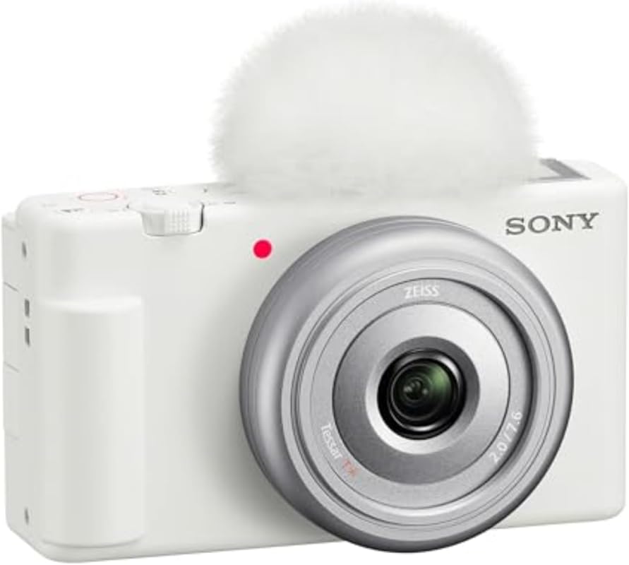 Sony ZV‑1F Vlog Camera – Compact Content Creator Cam, Flip‑Out Screen,