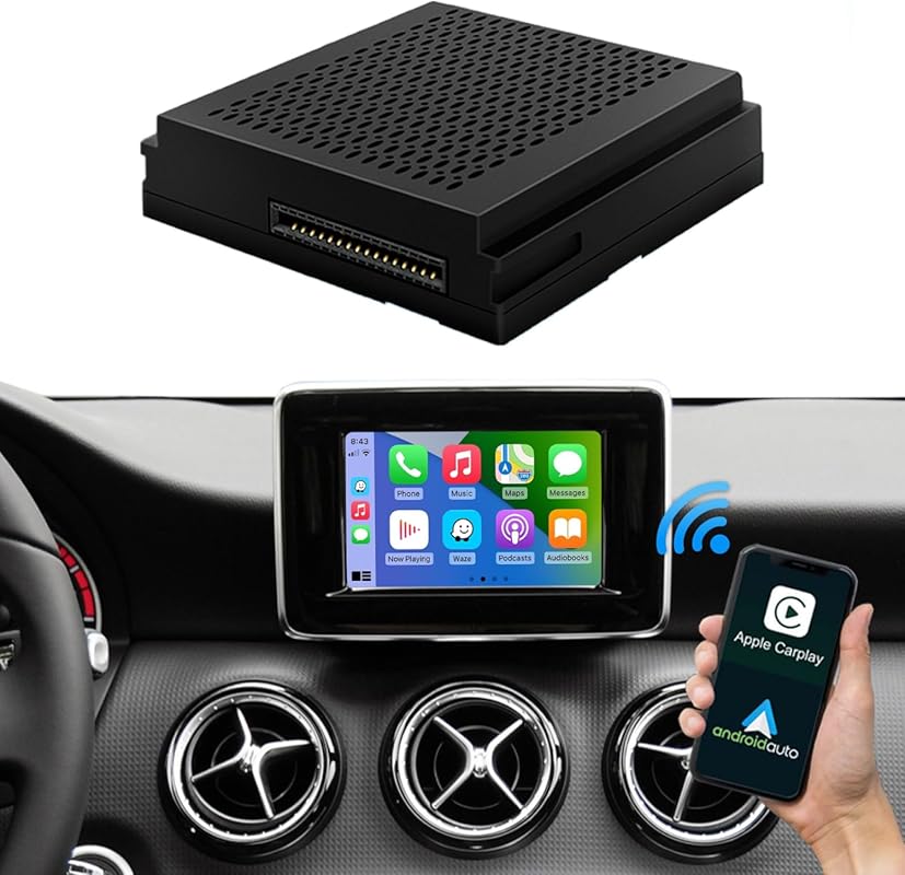 Road Top Wireless CarPlay & Android Auto Adapter for 2012‑2015 Mercedes‑Benz