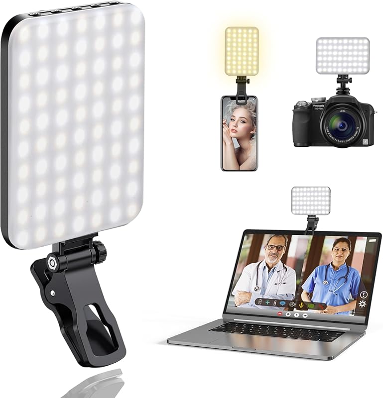 ALTSON 60 LED Selfie Light – Tripod Adapter, 2200 mAh Battery, CRI 97+
