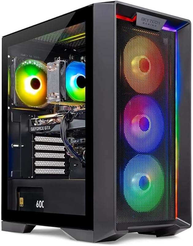 Skytech Nebula Gaming PC Desktop – AMD Ryzen 5 3600, GTX 1650, 500GB N