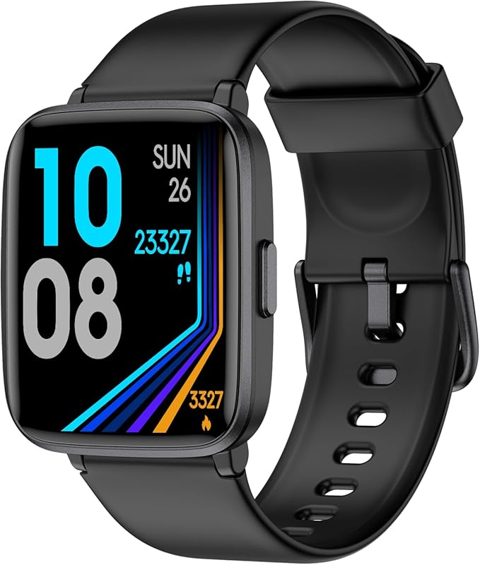 LIVIKEY Smart Fitness Watch – Continuous Heart Rate, Pedometer, Sleep 
