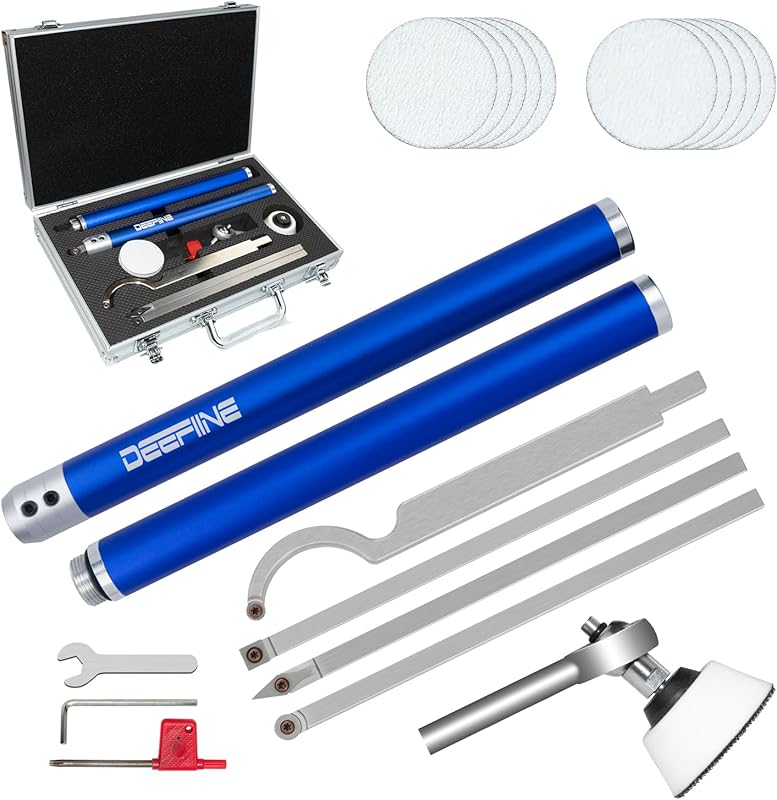 Carbide Tip Wood Lathe Turning Set with Bowl Sander