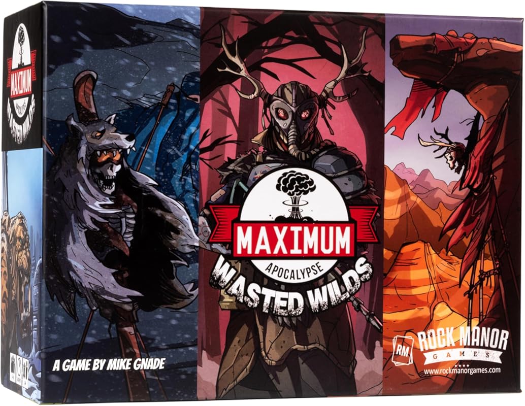 Maximum Apocalypse: Wasted Wilds Board Game – Post‑Apocalyptic Survival Strategy for 1‑4 Players