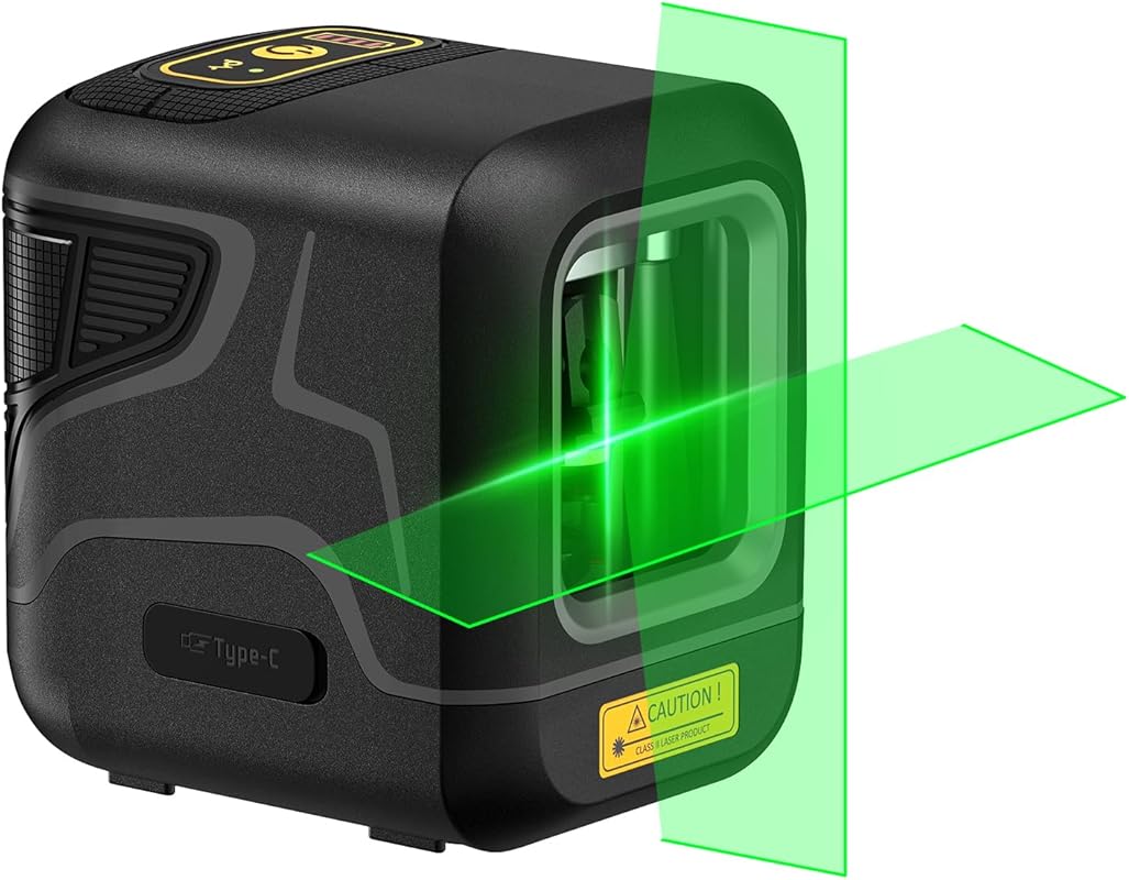 Fanttik D2 Pocket Green Laser Level, 100‑ft Self‑Leveling Cross Line, 