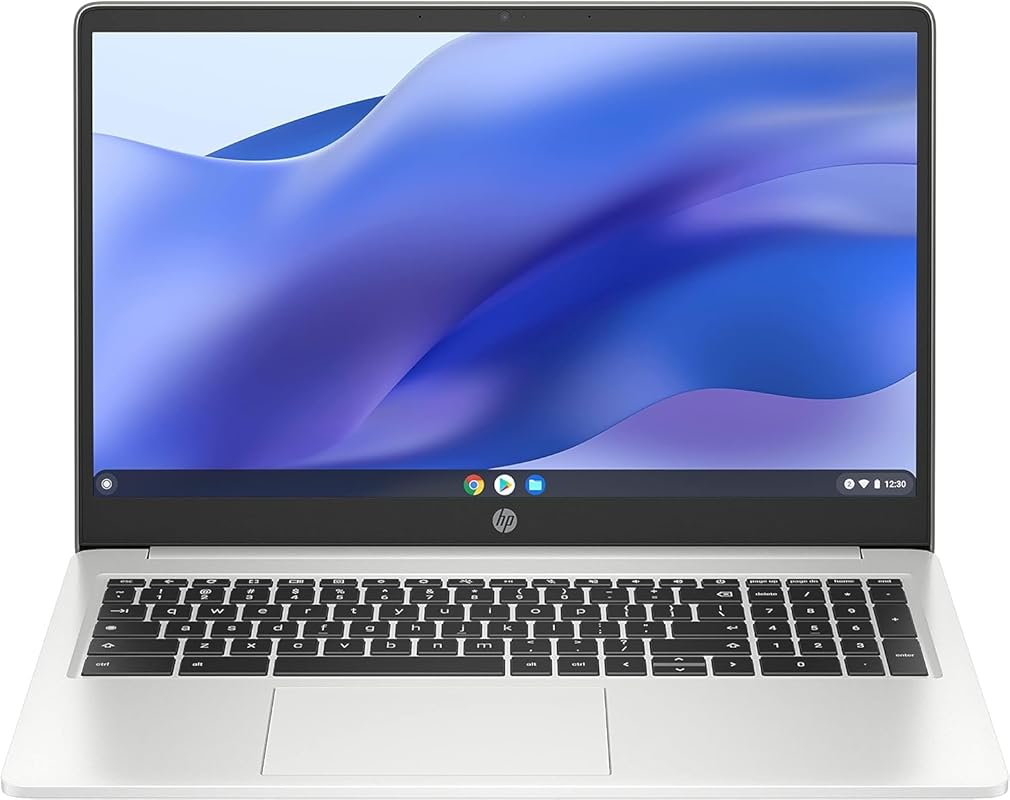 HP 15.6” HD Premium Chromebook – Intel Celeron N, 8 GB RAM, 64 GB SSD,