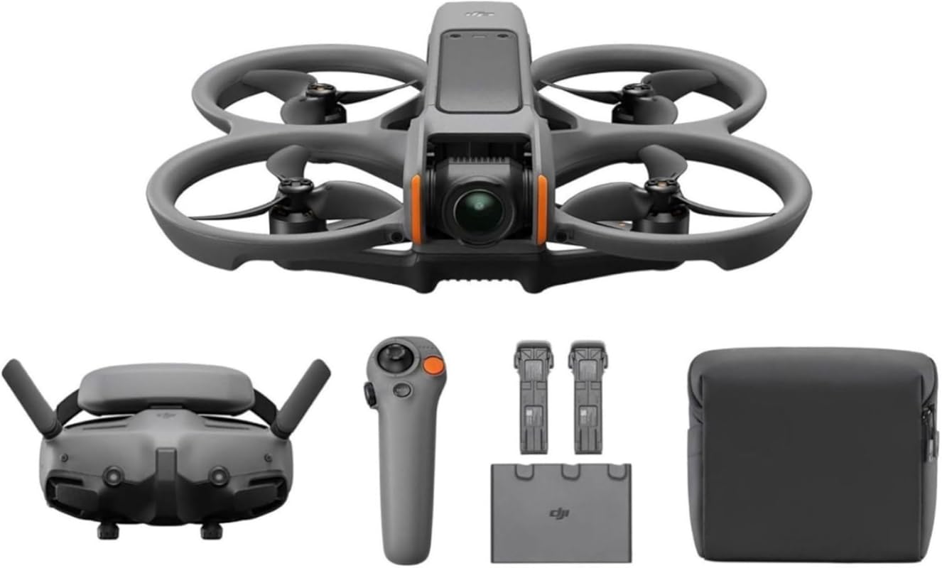 DJI Avata 2 Fly More Combo – 4K FPV Drone with Three Batteries, Built‑