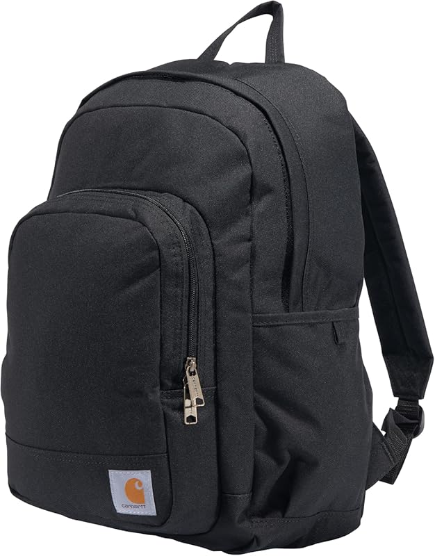 Carhartt 25L Classic Laptop Backpack, Water‑Resistant Black Pack with