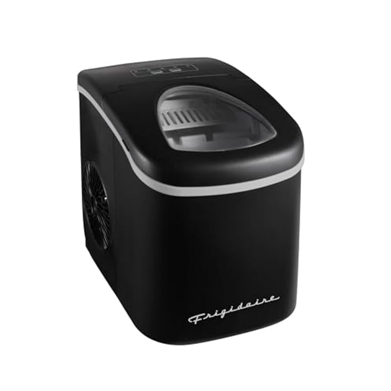 Frigidaire EFIC128AMZBLK Compact Countertop Ice Maker – 26 lb per Day 