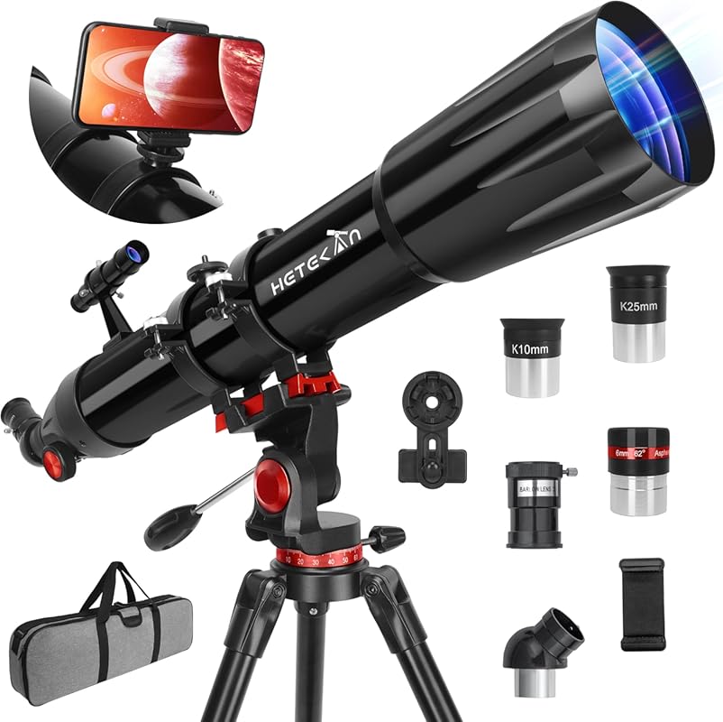 90mm Aperture 900mm Professional Refractor Telescope – 450× Magnificat