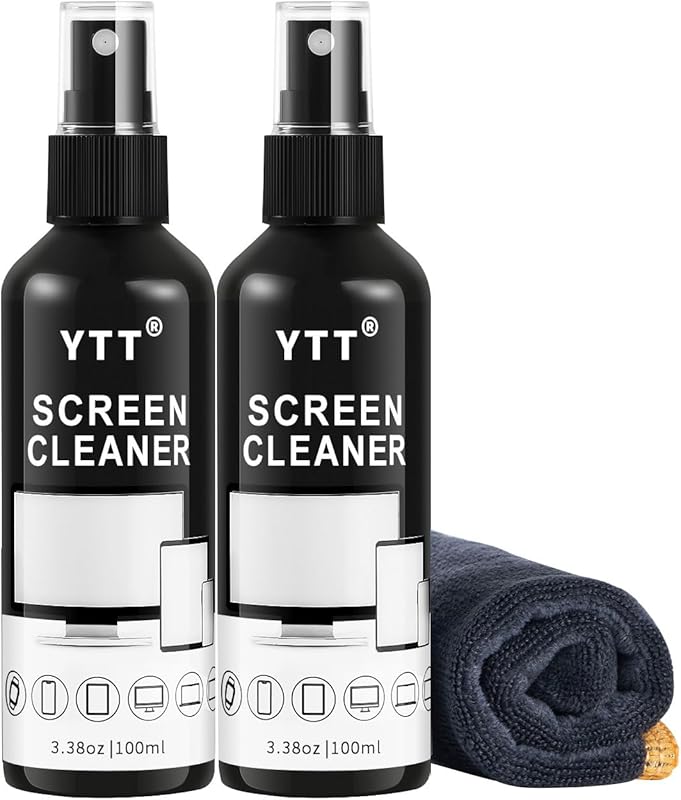 Screen Cleaner Spray Kit – 2‑Pack TV & LCD/LED/OLED Spray Bottles with