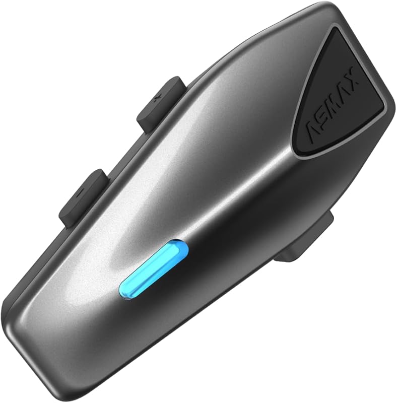 ASMAX S1 Bluetooth Motorcycle Headset – Voice Control, Noise Canceling