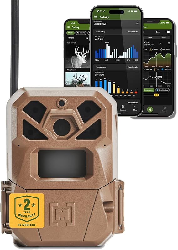 Moultrie Edge 2 Cellular Trail Camera – Auto‑Connect 4G LTE, 36MP Phot
