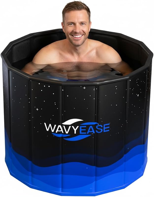 WAVYEASE® Portable Adult Bath Tub – 31.5” × 26” Foldable Cold Plunge