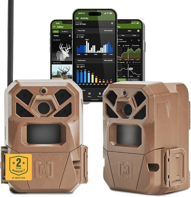 Moultrie Edge 2 Cellular Trail Camera – Auto‑Connect 4G LTE, 36MP Phot