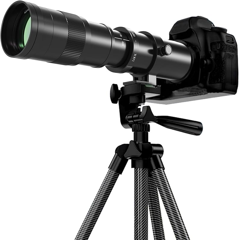 BENOISON 420‑800mm f/8 EF Telephoto Zoom – Manual Focus, High‑Power Optics for Canon DSLR & Rebel Series