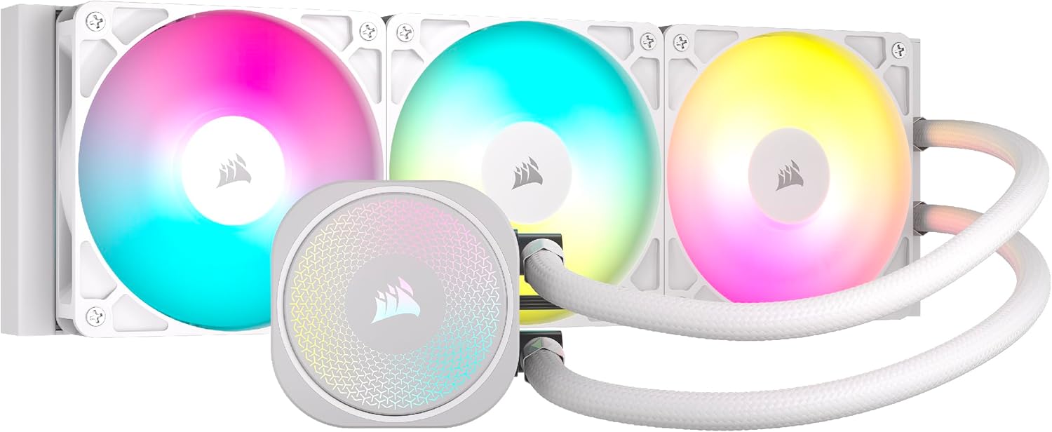 Corsair Nautilus 360 RS ARGB Liquid CPU Cooler – 360mm AIO, Low‑Noise