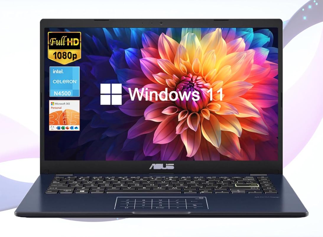 ASUS 14‑inch business & student laptop, FHD display, Intel Celeron N45