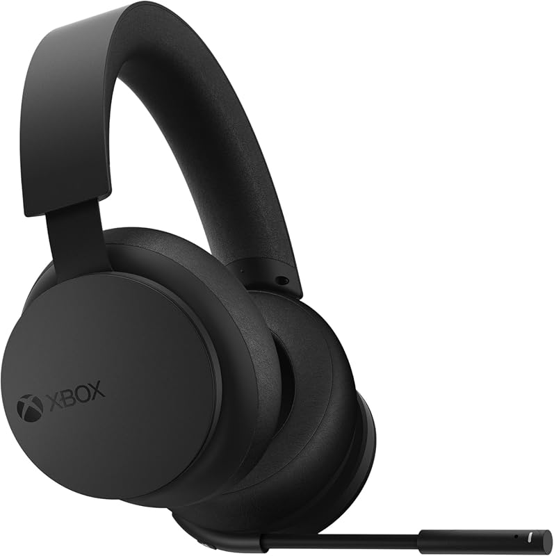 Xbox Wireless Gaming Headset Carbon Black with Dolby Atmos Spatial Aud