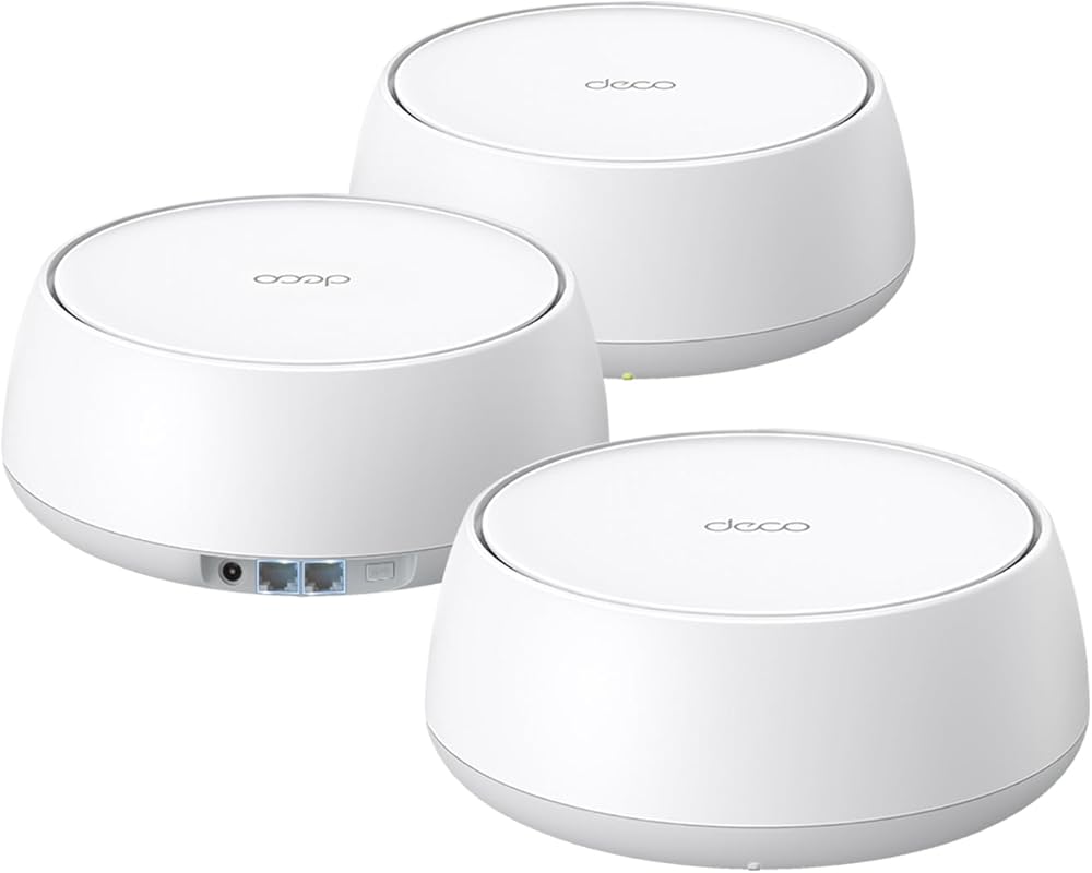 TP-Link Deco 7 BE25 Mesh Wi‑Fi 7 System, Dual‑Band 5 Gbps, 4‑Stream 24