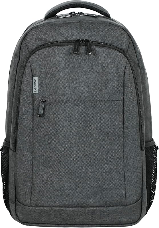 Lenovo B325 17 Laptop Backpack, grey, water‑resistant, external USB c