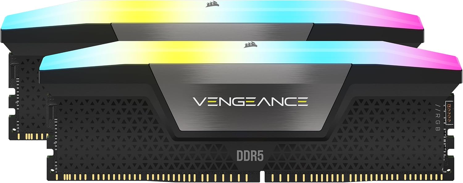 CORSAIR Vengeance RGB DDR5 Light Enhancement Kit – Black (No Physical Memory)