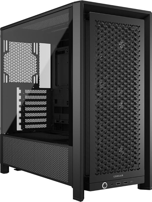 Corsair 4000D RS Frame Modular Mid‑Tower Case – Black, High Airflow, 3