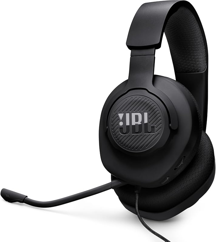 JBL Quantum 100M2 Wired Over‑Ear Gaming Headset – Omnidirectional Deta