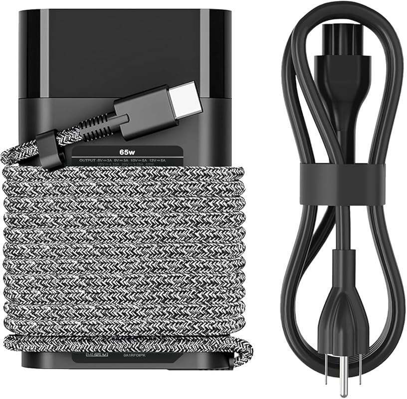 DJW 65W USB‑C Laptop Charger for HP Spectre, Envy, EliteBook, Pavilion